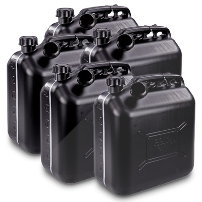 Proplus 5x Benzinkanister 20L Kunststoff schwarz UN-geprüft von PROPLUS
