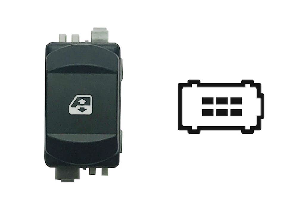 Fensterheber Schalter hergestellt für Renault Megane von 2002 bis 2005 DX Ant 6 PIN v.Comfort 8200315013 Fensterheber Schalter hergestellt für Renault Megane von 2002 bis 2005 DX Ant 6 PIN v.Comfort 8200315013 von PROPOSTEONLINE