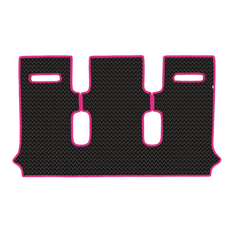 Fußmatten Set für Citroen NEMO ab Baujahr 2007 aus waschbarem Gummi, rutschfest, Farbe schwarz Rand Fuchsia von PROPOSTEONLINE