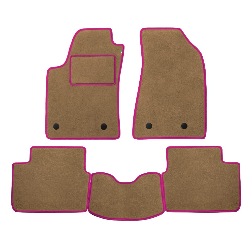 Fußmatten Set für FIAT DBLO' 2-Sitzer Jahr 2000 bis 2010 aus waschbarem Samtstoff Beige und Fuchsia Fußmatten Set für FIAT DBLO' 2-Sitzer Jahr 2000 bis 2010 aus waschbarem Samtstoff Beige und Fuchsia von PROPOSTEONLINE