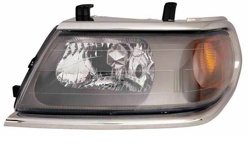 PROPOSTEONLINE Scheinwerfer für Mitsubishi PAJERO SPORT Links Halogen Pred. Elektrische Parabola Grau Chromrahmen MR566771 von PROPOSTEONLINE