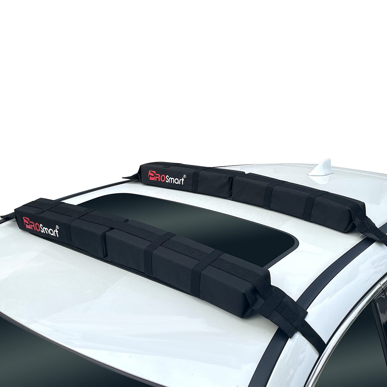 Weiche Gepäckträger Dachgepäckträger - Universal Auto Gepäckträger Pad für Kajak Surfboard Kanu Snowboard Paddle Board mit Verstellbaren und Stabilen Zurrgurten Weiche Gepäckträger Dachgepäckträger - Universal Auto Gepäckträger Pad für Kajak Surfboard Kanu Snowboard Paddle Board mit Verstellbaren und Stabilen Zurrgurten von PROSmart