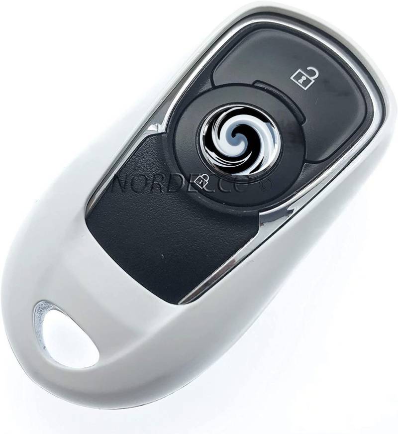 PROTEX Glänzende Hartschale, kompatibel mit Autoschlüssel, für Opel Insignia Schlüsselanhänger MK 2 Insignnie 2017 2018 B Mark 2 Smart Schlüsselanhänger Grand Sport (weiß) von PROTEX