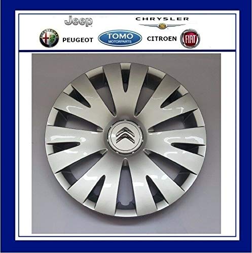 ORIGINAL Citroen Radkappe Radblende SILBER 15 Zoll FEROE 98136143VV BERLINGO B9 von PGONA