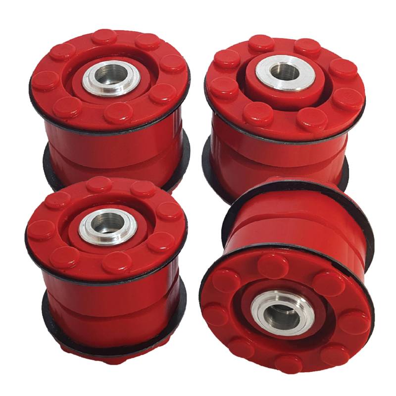 PSB Bushings – Polyurethan-Buchsensatz für hinteren Hilfsrahmen – Kompatibel mit BMW X5 2000–2006, Rot von PSB PROBLEM SOLVING BUSHINGS www.psbushings.com
