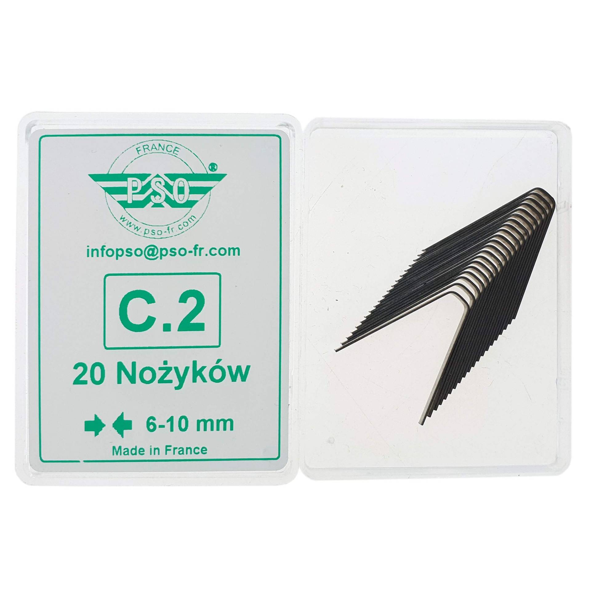 PSO 20x Schneidemesser für Reifen C2 6-10mm Rillfit Rubber Cut Reifen Nachschneidmesser Profilmesser von PSO