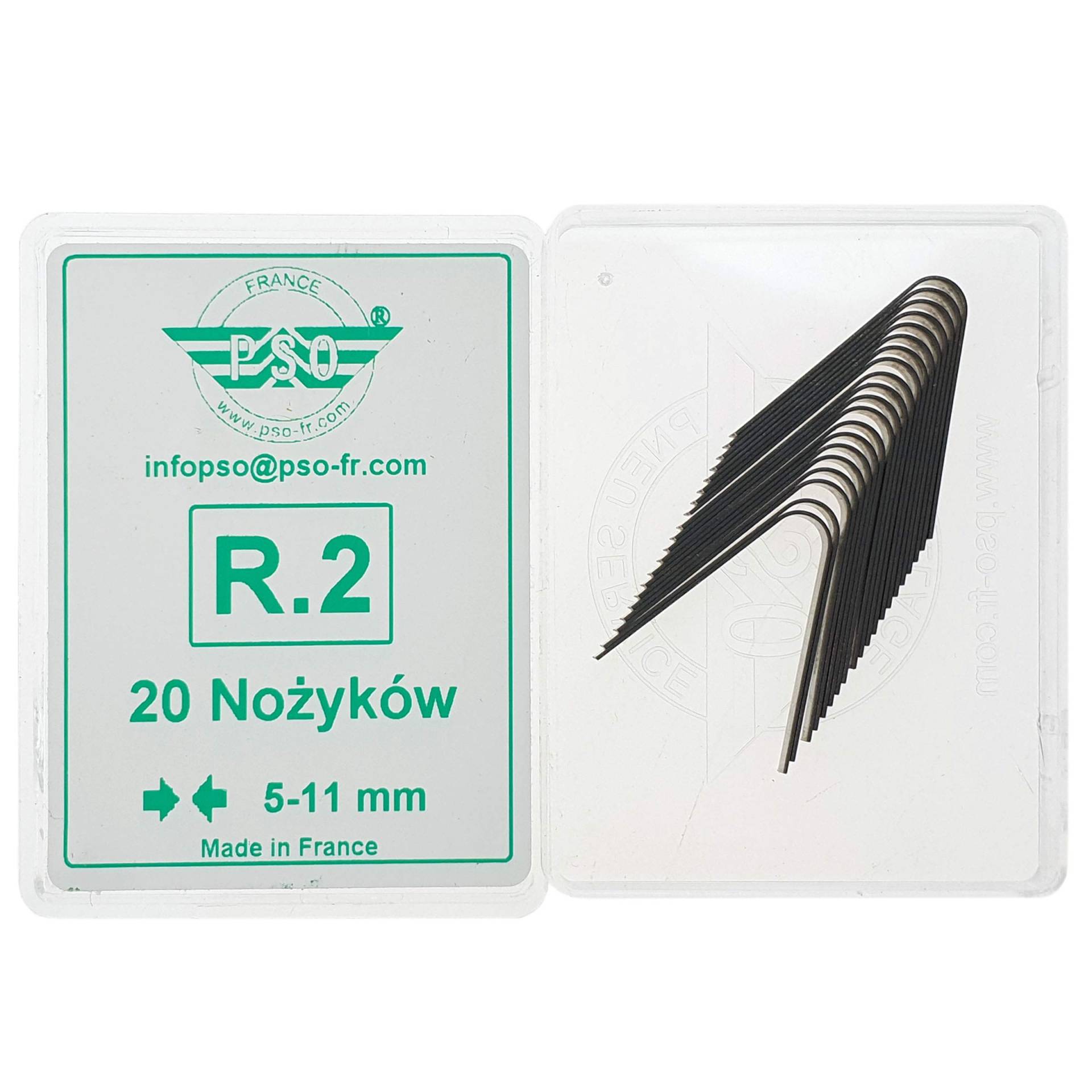 PSO 20x Schneidemesser für Reifen R2 5-11mm Rillfit Rubber Cut Reifen Nachschneidmesser Profilmesser von PSO