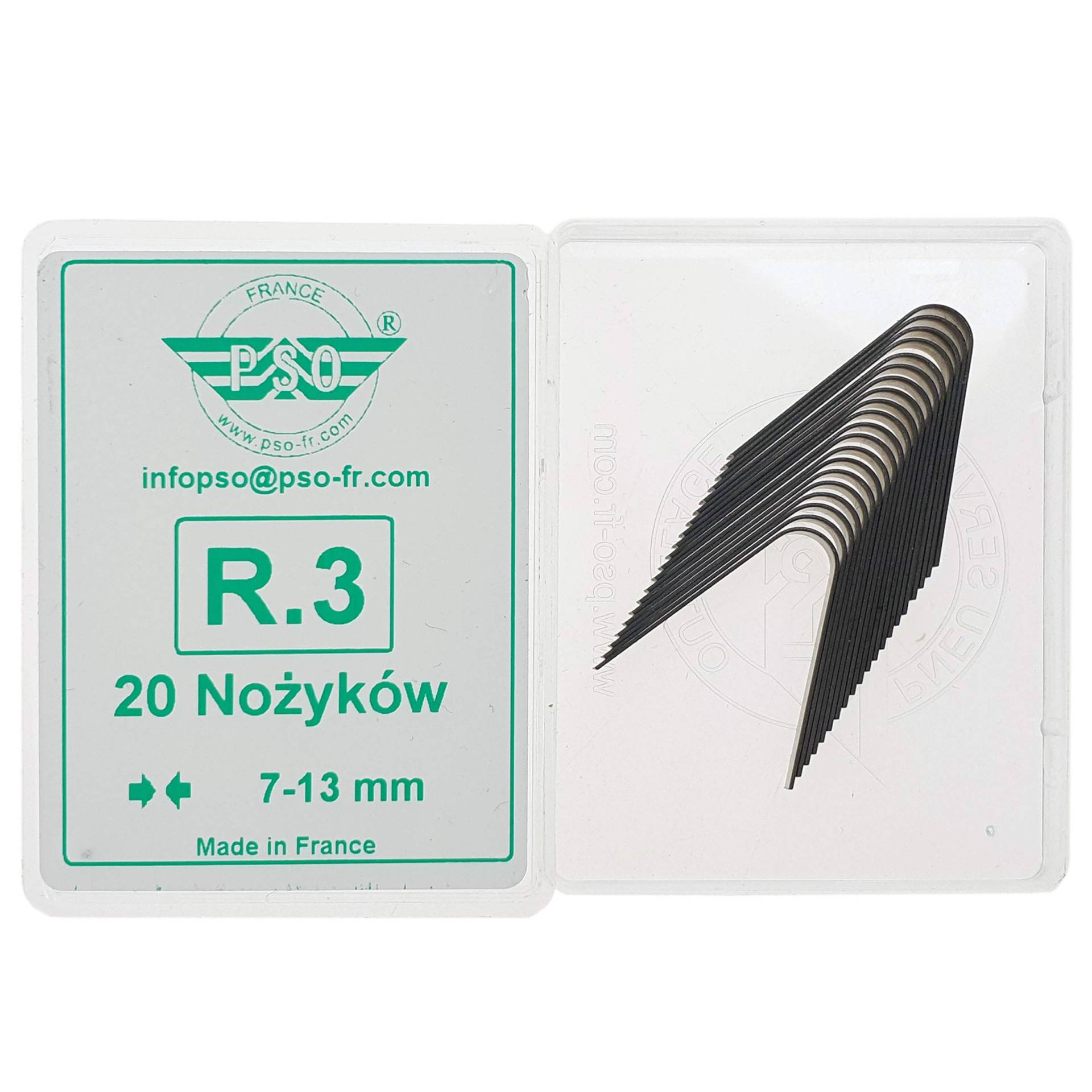 PSO 20x Schneidemesser für Reifen R3 7-13mm Rillfit Rubber Cut Reifen Nachschneidmesser Profilmesser von PSO