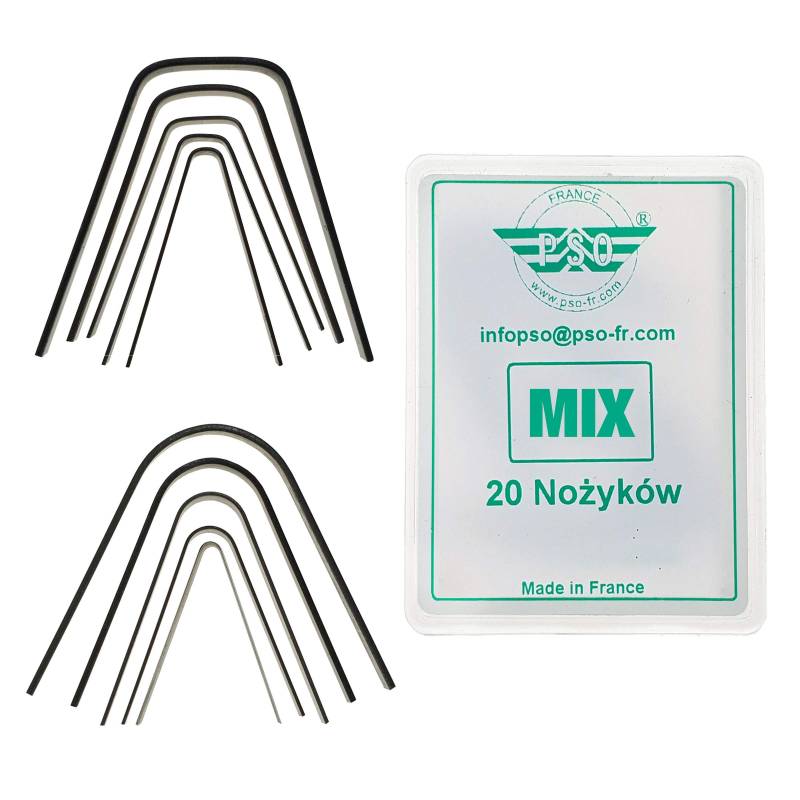 PSO 20x Schneidemesser für Reifen Set Mix C1-R5 Rillfit Rubber Cut Reifen Nachschneidmesser Profilmesser von PSO