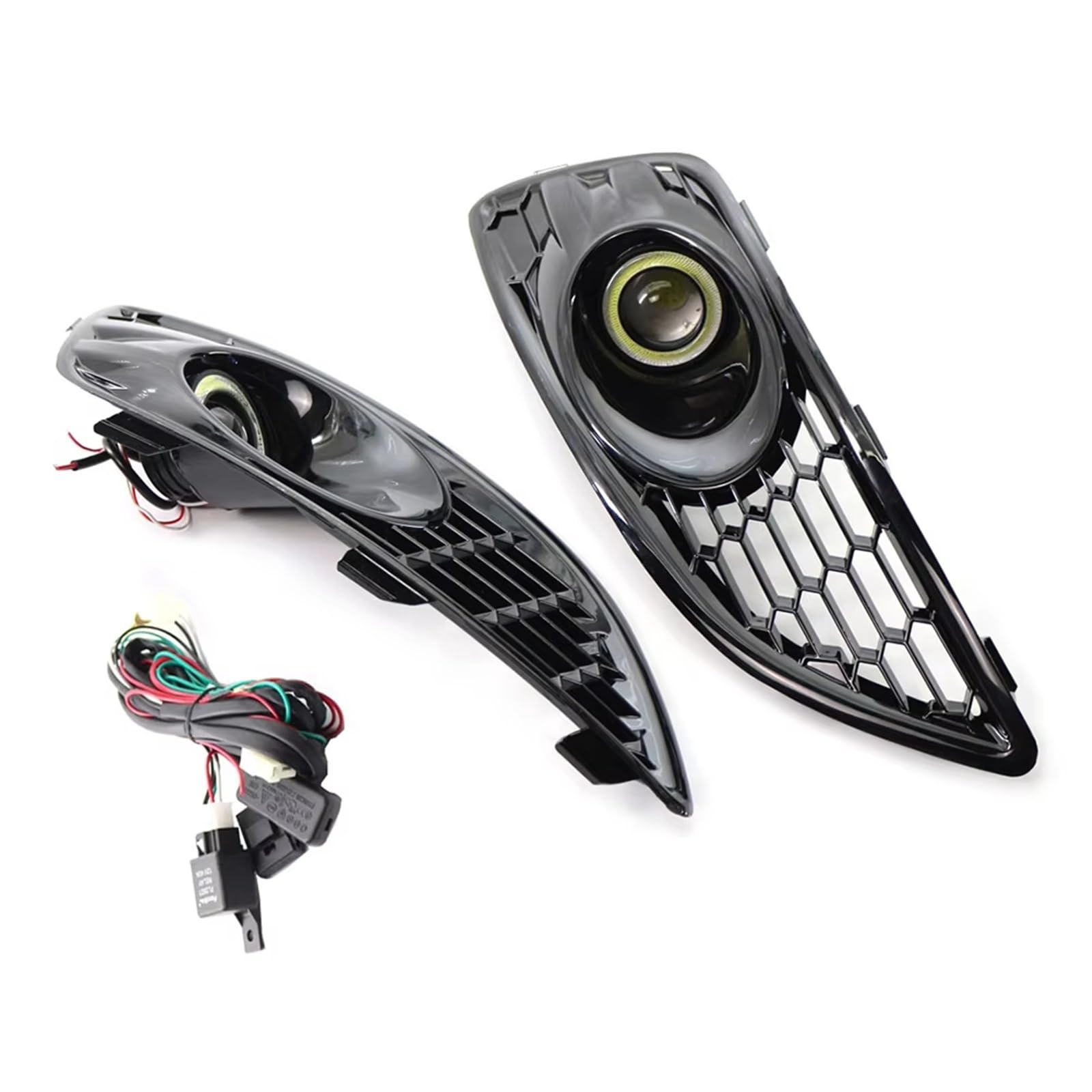 Nebelscheinwerfergitter Kompatibel Mit Ford Für Fiesta Vordere Stoßstange, Seitliche Nebelscheinwerfer-Gitterabdeckung, Links Und Rechts, Weiße Lichter, D2BZ-15266-BA D2BZ-15266-DB D2BZ-15266-GB Nebelscheinwerfergitter Kompatibel Mit Ford Für Fiesta Vordere Stoßstange, Seitliche Nebelscheinwerfer-Gitterabdeckung, Links Und Rechts, Weiße Lichter, D2BZ-15266-BA D2BZ-15266-DB D2BZ-15266-GB von PSRRGZTM