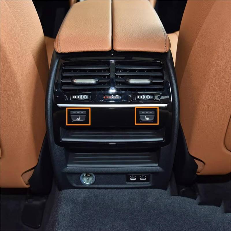 PSRRGZTM Kompatibel Mit 5 Series G30 G31 G38 2017 2018 2019 2020 2021 Auto-Heckklimaanlage AC-Entlüftungsgitter Auslassbaugruppe Lüftungsgitter(Rear-Model C) von PSRRGZTM