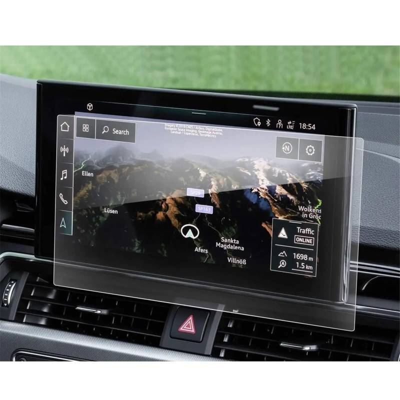 PSRRGZTM Kompatibel Mit A4 A5 Q5 2021 2022 2023 10,1 Zoll Auto-GPS-Navigation Displayschutzfolie Aus Gehärtetem Glas Bildschirmschutz von PSRRGZTM