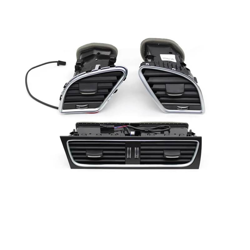 PSRRGZTM Kompatibel Mit A4L A5 2009–2016 LHD Auto-Armaturenbrett Mitte Links Rechts AC-Entlüftungsgitter 8KD820901 8KD820902 Lüftungsgitter(LHD 3PCS Set) von PSRRGZTM