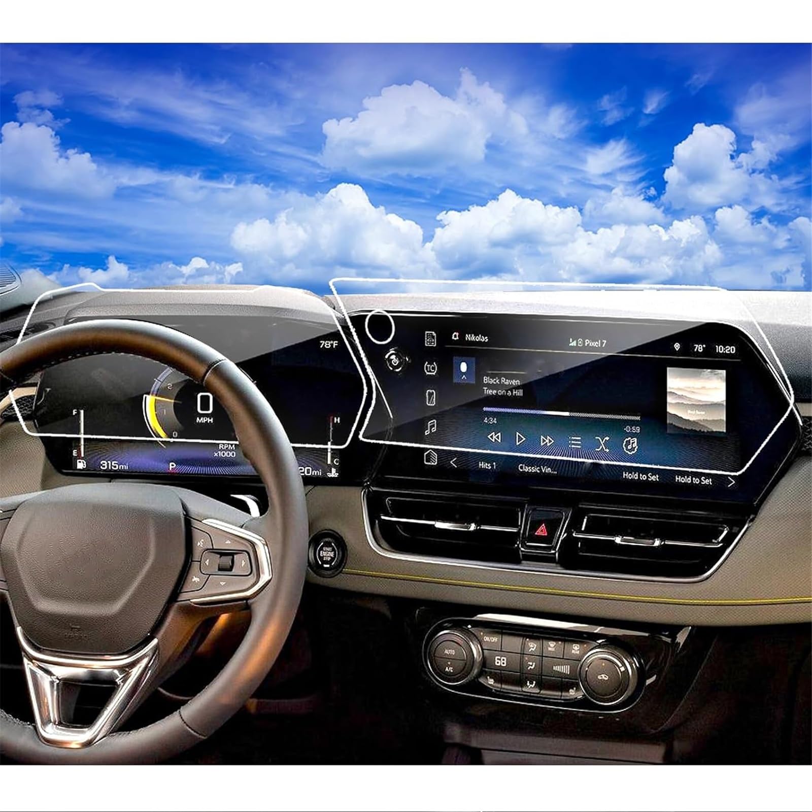 PSRRGZTM Kompatibel Mit Chevrolet Für Trax Für ACTIV LT 2RS 2024 2025 11-Zoll-GPS-Navigation, Gehärtetes Glas Und Armaturenbrett-Bildschirmschutzfolie, Zubehör Bildschirmschutz PSRRGZTM Kompatibel Mit Chevrolet Für Trax Für ACTIV LT 2RS 2024 2025 11-Zoll-GPS-Navigation, Gehärtetes Glas Und Armaturenbrett-Bildschirmschutzfolie, Zubehör Bildschirmschutz von PSRRGZTM