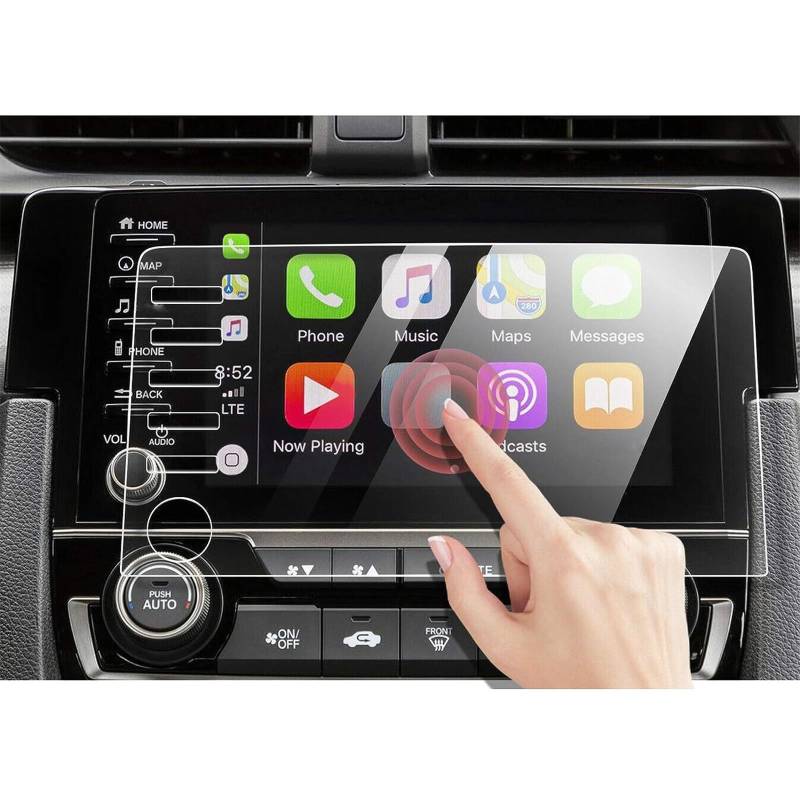PSRRGZTM Kompatibel Mit Civic Für LX EX Touring SI EX-L 2019 2020 2021 Auto-GPS-Navigation Displayschutzfolie Aus Gehärtetem Glas Bildschirmschutz von PSRRGZTM