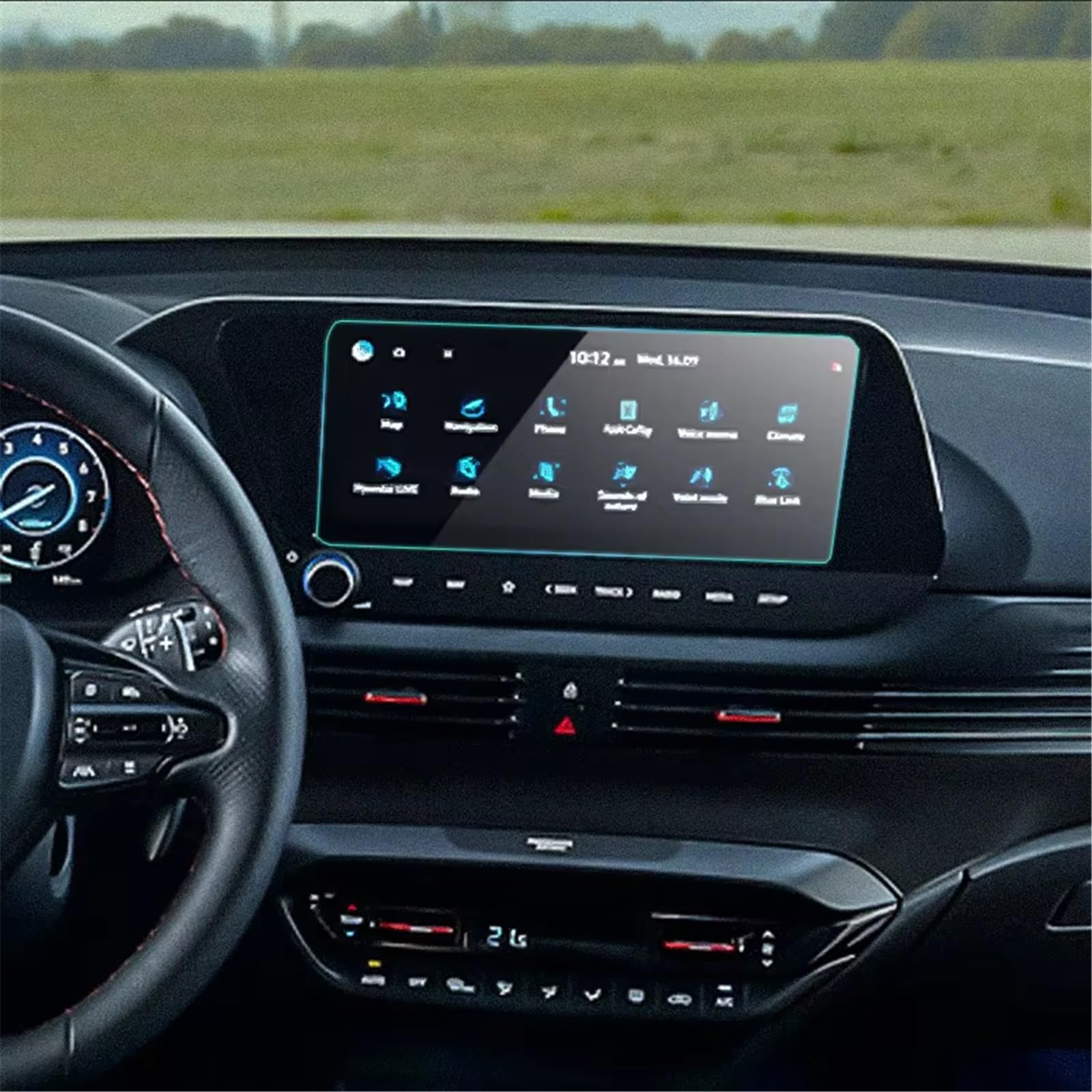 PSRRGZTM Kompatibel Mit Hyundai Für I20 2021–2022, 10,25 Zoll, Auto-Infotainment-Radio, GPS-Konsole, Navigation, Displayschutz Aus Gehärtetem Glas Bildschirmschutz PSRRGZTM Kompatibel Mit Hyundai Für I20 2021–2022, 10,25 Zoll, Auto-Infotainment-Radio, GPS-Konsole, Navigation, Displayschutz Aus Gehärtetem Glas Bildschirmschutz von PSRRGZTM