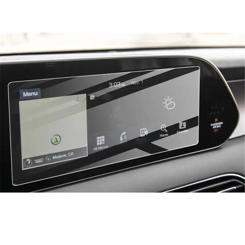 PSRRGZTM Kompatibel Mit Hyundai Für Palisade 2020 2021 2022 2023 10.25 Auto-Infotainment-Radio GPS-Konsole Navigation Schutzglas Aus Gehärtetem Glas Bildschirmschutz von PSRRGZTM