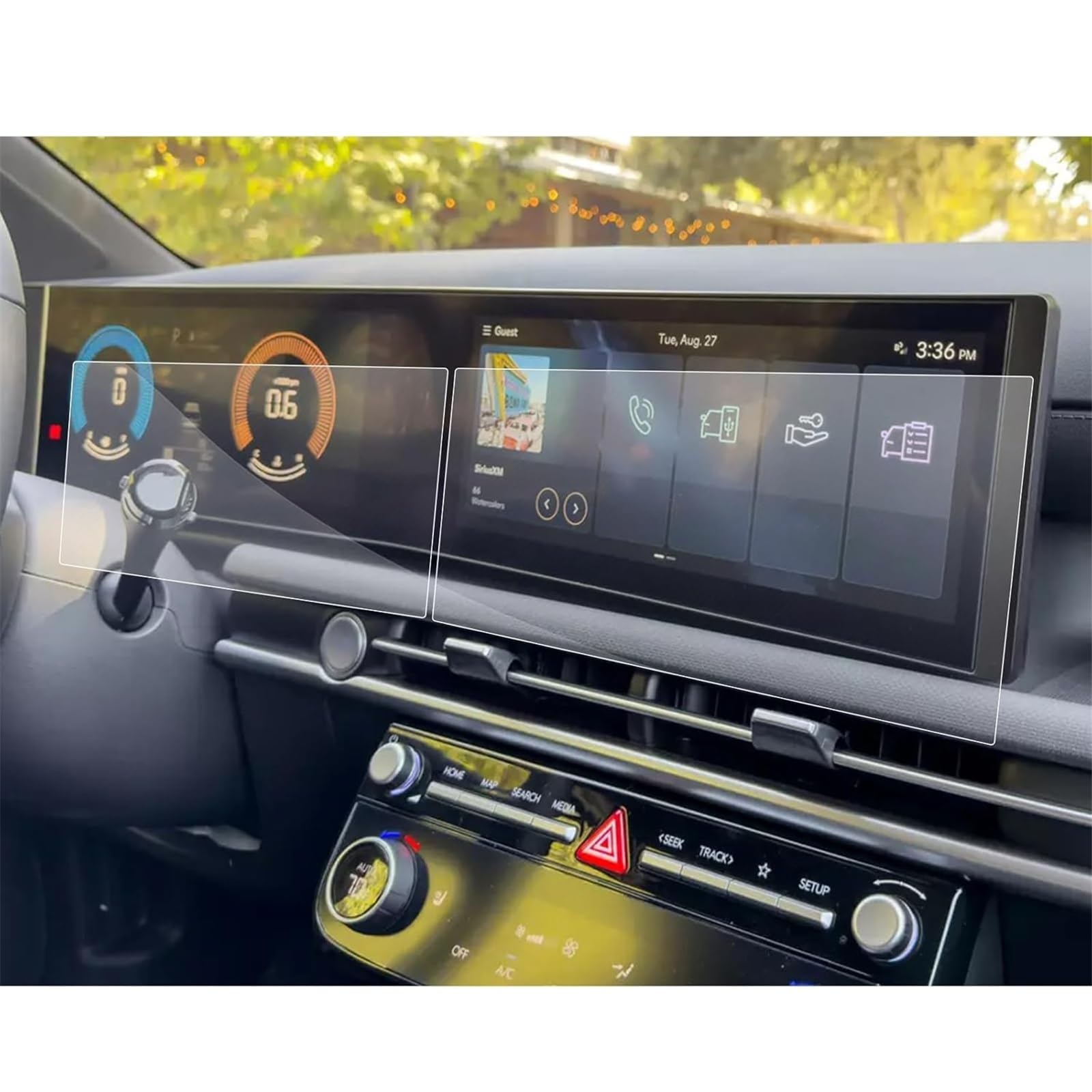 PSRRGZTM Kompatibel Mit Hyundai Für Palisade 2025 12,3 Zoll GPS-Navigation Und Armaturenbrett-Displayschutzfolie Aus Gehärtetem Glas Bildschirmschutz PSRRGZTM Kompatibel Mit Hyundai Für Palisade 2025 12,3 Zoll GPS-Navigation Und Armaturenbrett-Displayschutzfolie Aus Gehärtetem Glas Bildschirmschutz von PSRRGZTM