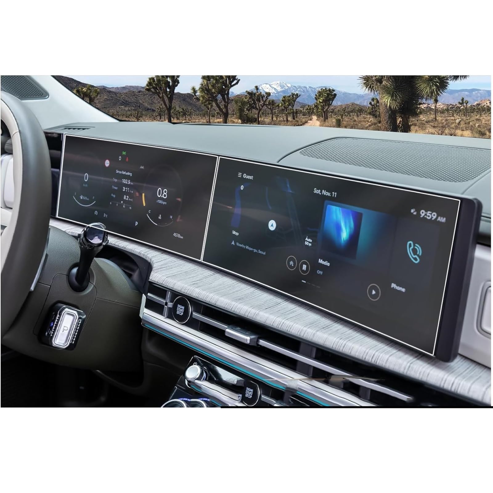 PSRRGZTM Kompatibel Mit Hyundai Für Santa Fe 2024 12,3 Zoll GPS-Navigation Und Armaturenbrett-Displayschutzfolie Aus Gehärtetem Glas Bildschirmschutz PSRRGZTM Kompatibel Mit Hyundai Für Santa Fe 2024 12,3 Zoll GPS-Navigation Und Armaturenbrett-Displayschutzfolie Aus Gehärtetem Glas Bildschirmschutz von PSRRGZTM