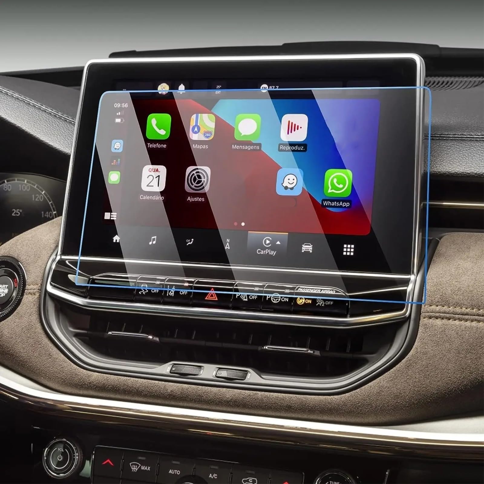 PSRRGZTM Kompatibel Mit Jeep Für Compass 2022–2023 10,1 Zoll Auto-LCD-GPS-Navigation Displayschutzfolie Aus Gehärtetem Glas Bildschirmschutz PSRRGZTM Kompatibel Mit Jeep Für Compass 2022–2023 10,1 Zoll Auto-LCD-GPS-Navigation Displayschutzfolie Aus Gehärtetem Glas Bildschirmschutz von PSRRGZTM