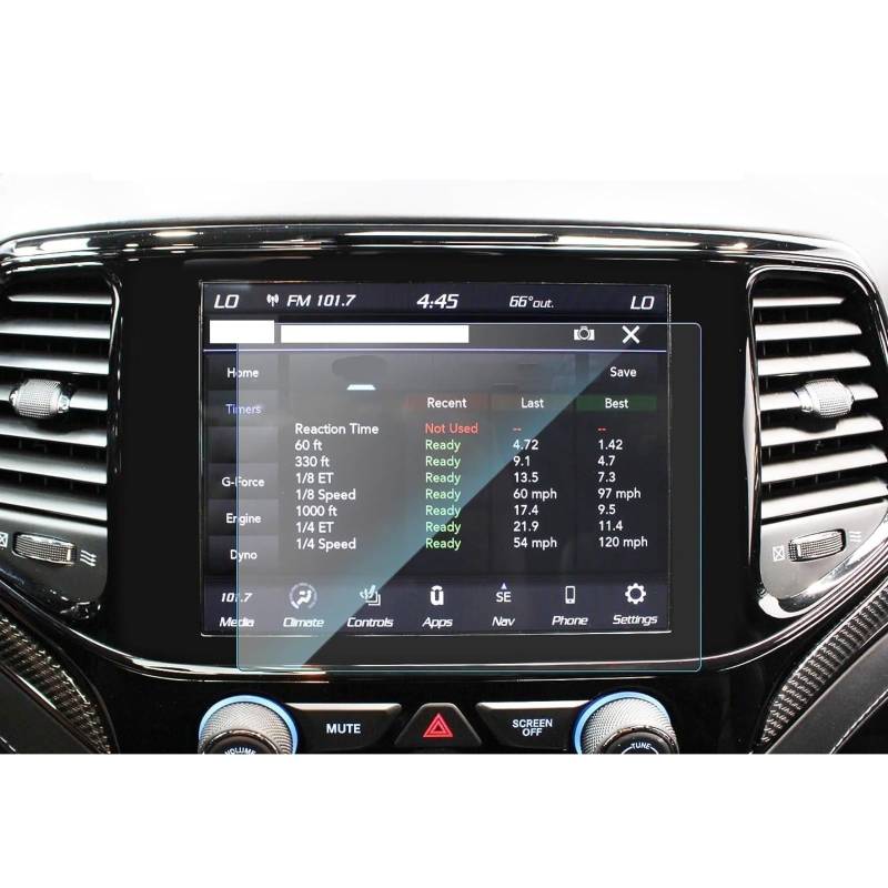 PSRRGZTM Kompatibel Mit Jeep Für Grand Für Cherokee 2019 2020 2021 8,4 Zoll Auto LCD GPS Navigation Displayschutzfolie Aus Gehärtetem Glas Bildschirmschutz von PSRRGZTM