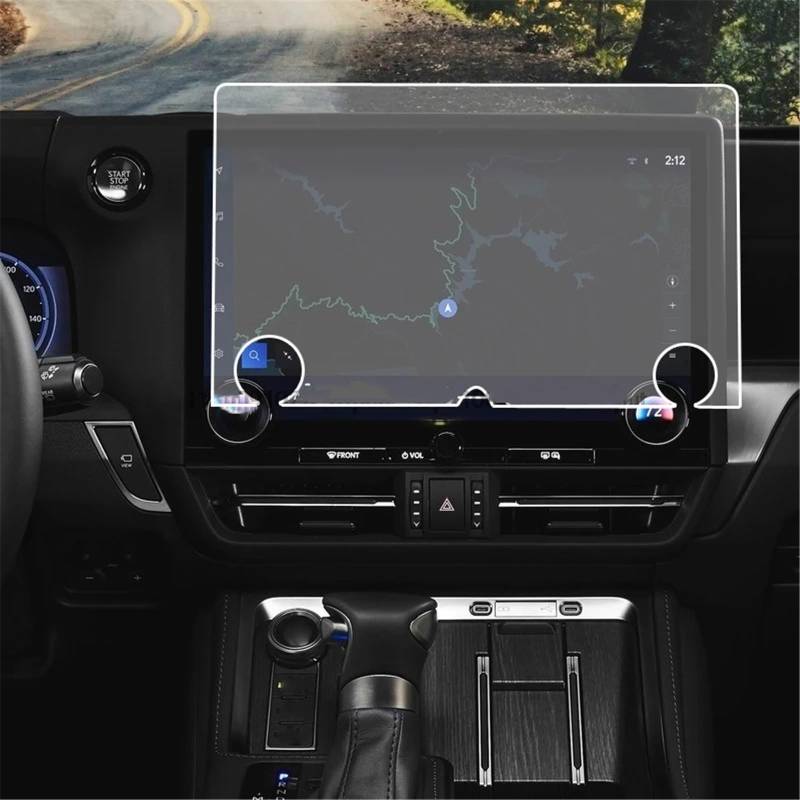 PSRRGZTM Kompatibel Mit Lexus GX 550 2024 14 Zoll Auto-Infotainment-LCD-Bildschirm Schutzfolie Aus Gehärtetem Glas Auto-GPS-Navigation Schutzfolie Bildschirmschutz von PSRRGZTM