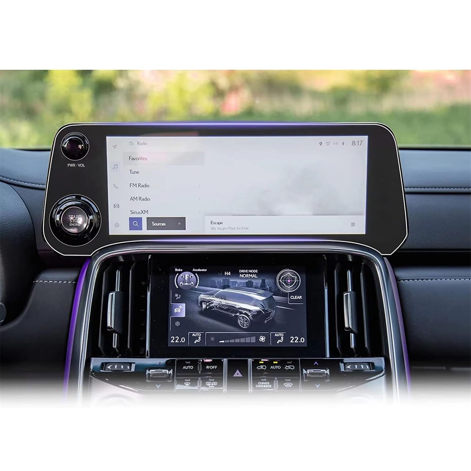 PSRRGZTM Kompatibel Mit Lexus LX600 2023 LCD-Autoradio, GPS-Navigation, Innenzubehör, 2-teilig, Displayschutzfolie Aus Gehärtetem Glas Bildschirmschutz PSRRGZTM Kompatibel Mit Lexus LX600 2023 LCD-Autoradio, GPS-Navigation, Innenzubehör, 2-teilig, Displayschutzfolie Aus Gehärtetem Glas Bildschirmschutz von PSRRGZTM