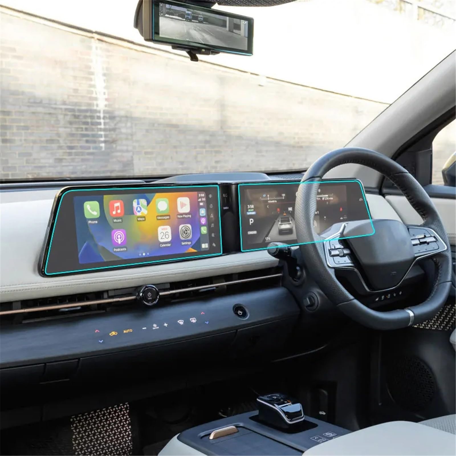 PSRRGZTM Kompatibel Mit Nissan Für Ariya 2021 2022 2023 GPS-Navigation Touch Center Display Auto-Innenausstattung 2PCS PET Auto-Displayschutzfolie Bildschirmschutz PSRRGZTM Kompatibel Mit Nissan Für Ariya 2021 2022 2023 GPS-Navigation Touch Center Display Auto-Innenausstattung 2PCS PET Auto-Displayschutzfolie Bildschirmschutz von PSRRGZTM