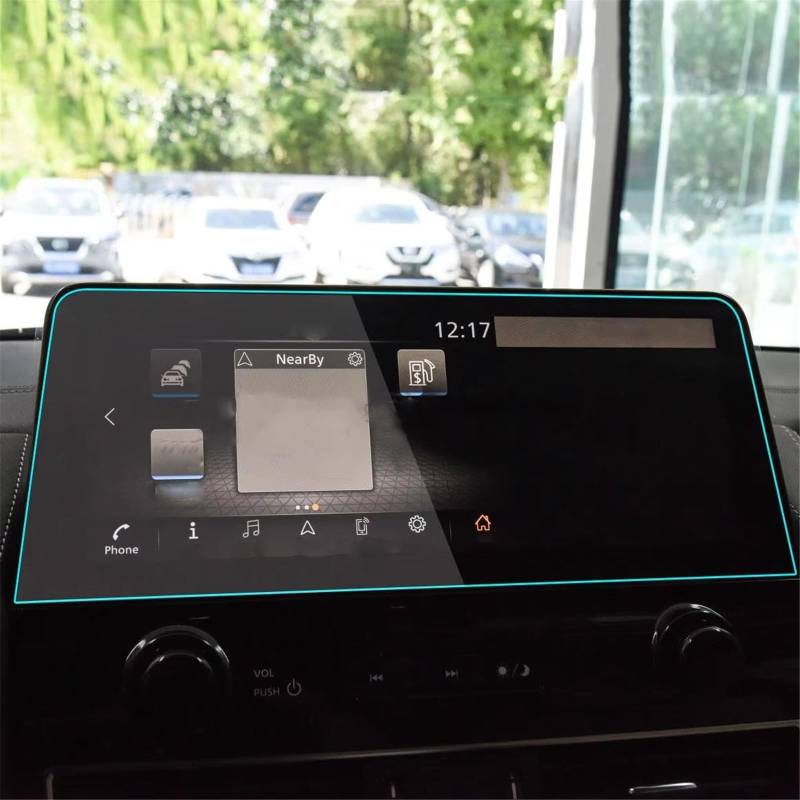 PSRRGZTM Kompatibel Mit Nissan Für Patrol Für Platinum 2022 2023 Auto-Gcenter-Bildschirm GPS-Navigation Gehärtetes Glas Schutzfolie Innenausstattung Bildschirmschutz von PSRRGZTM