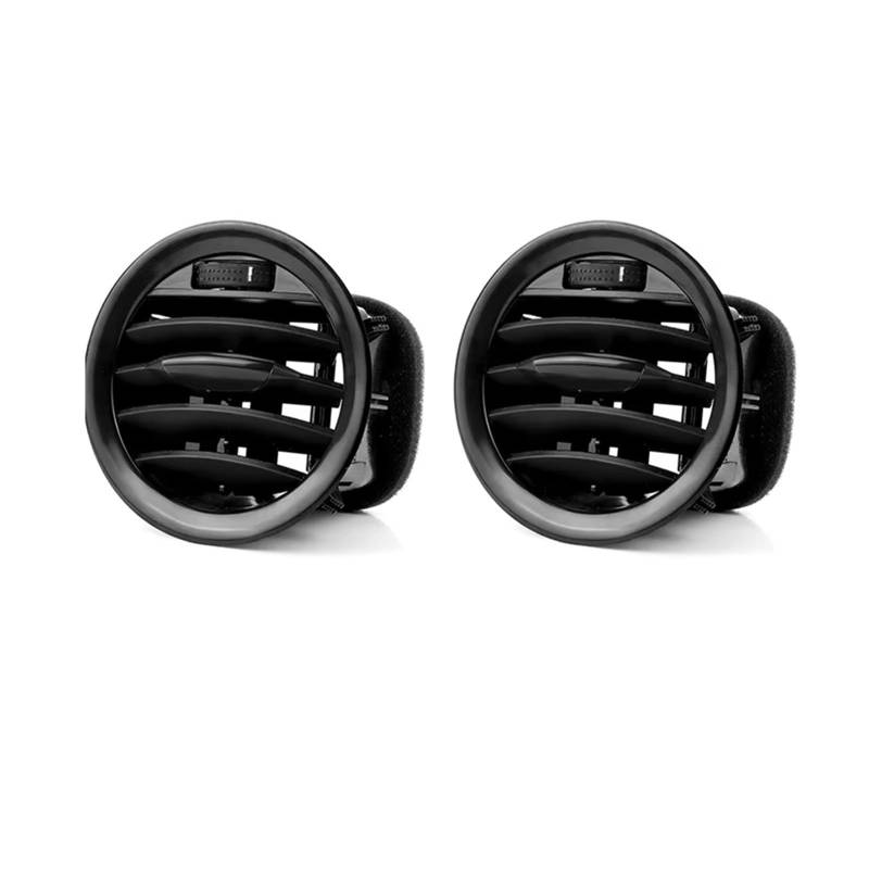 PSRRGZTM Kompatibel Mit Opel Für Corsa D Alle Modelle 2007–2015 Auto-Lüftungsgitter Schwarz/Chrom Armaturenbrett Klimaanlagenauslass 13417363 13365420 2201099 Lüftungsgitter(2pcs Black) von PSRRGZTM