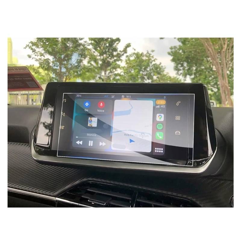 PSRRGZTM Kompatibel Mit Peugeot 208 2008 E-208 E-2008 2020 2021 2022 2023 7 Zoll Auto LCD GPS Navigation Displayschutzfolie Aus Gehärtetem Glas Bildschirmschutz von PSRRGZTM