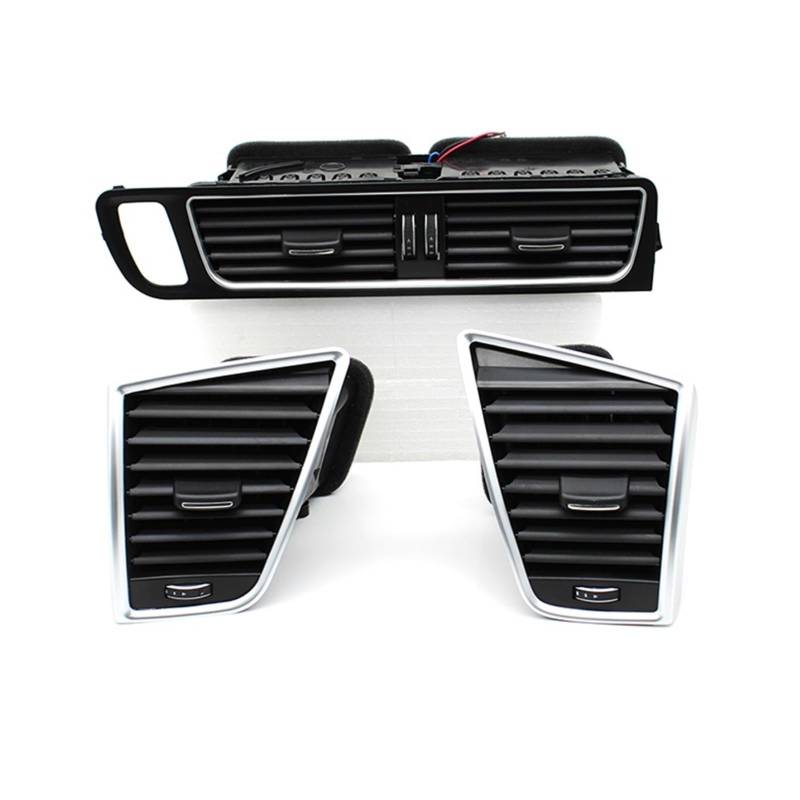 PSRRGZTM Kompatibel Mit Q5 2009-2018 LHD Auto Front Center Console Klimaanlage Belüftung Ac Vent Grille Air Outlet Rahmen Lüftungsgitter(LHD-3PCS Set) von PSRRGZTM