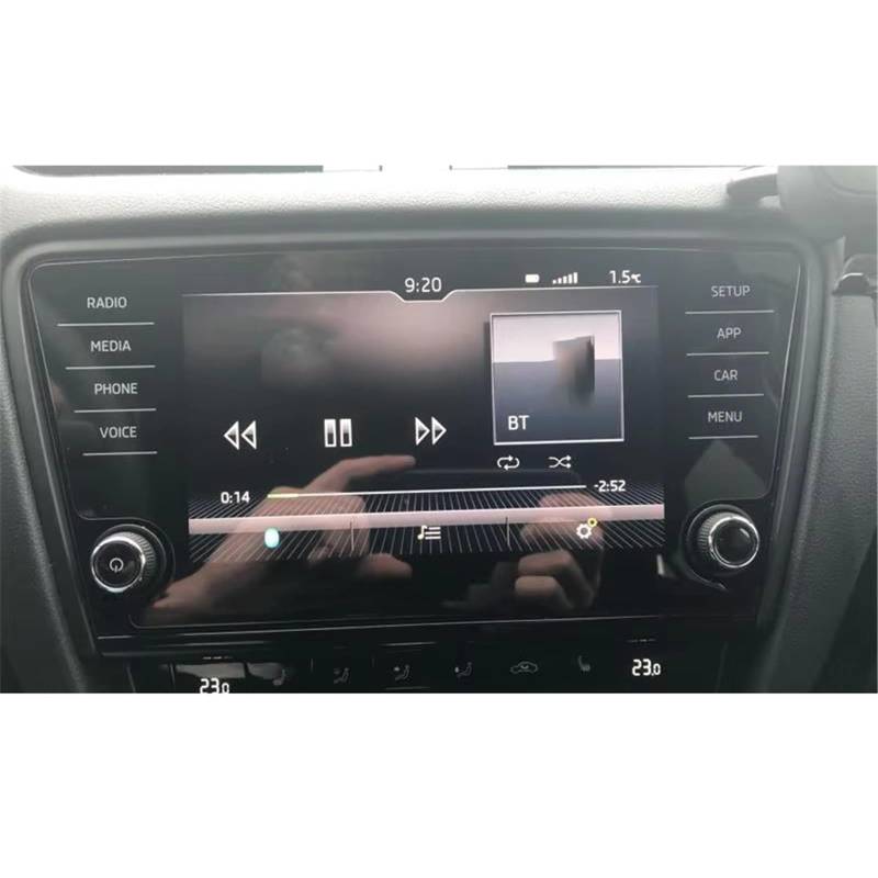 PSRRGZTM Kompatibel Mit Skoda Für Octavia A7 8 Zoll Auto-GPS-Navigation Auto-Innenausstattung 2018 2019 Jahr PET-Displayschutzfolie Bildschirmschutz von PSRRGZTM