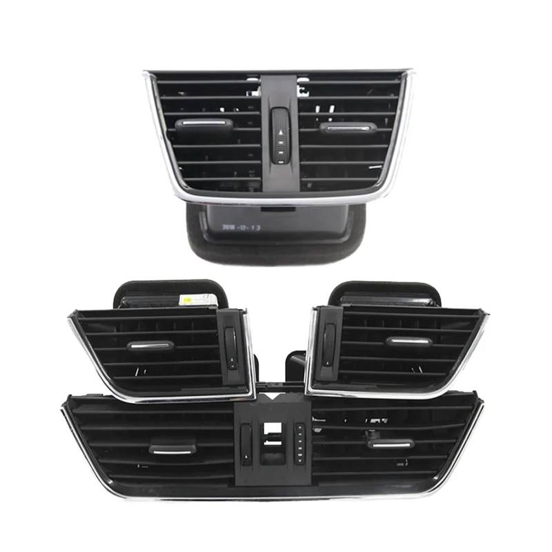 PSRRGZTM Kompatibel Mit Skoda Für Octavia MK3 2013–2020, Armaturenbrett, AC-Luftauslass, Entlüftungsgrill, 5E0819701, 5E0819702, 5E0820951, 5E0819203 Lüftungsgitter(1 set-4PCS) von PSRRGZTM