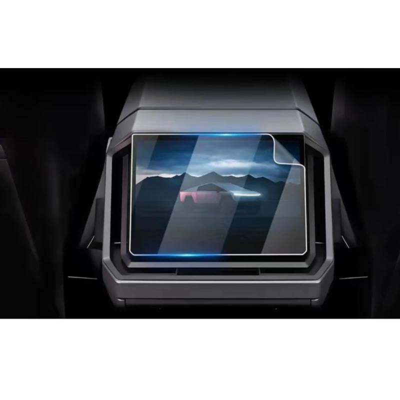 PSRRGZTM Kompatibel Mit Tesla Für Cybertruck 2024 18,5 Zoll 9,4 Zoll Kunststoff-Navigations-Touchscreen-Bildschirmschutzfolie 2 STÜCKE PET-Bildschirmschutz Bildschirmschutz von PSRRGZTM