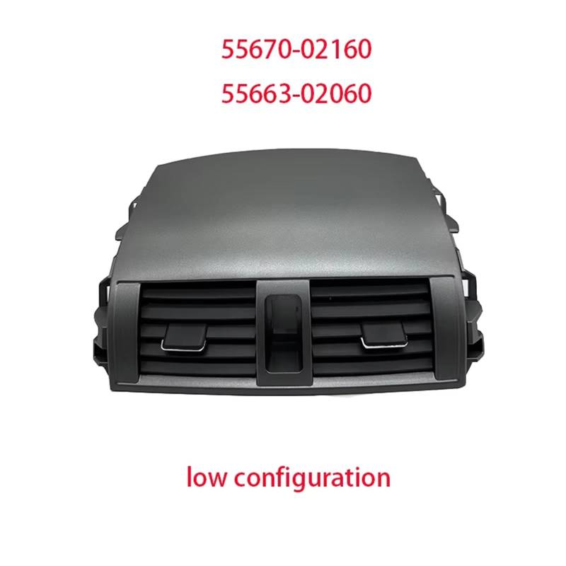 PSRRGZTM Kompatibel Mit Toyota Für Corolla 2008 2009 2010 2011 2012 2013 Center Dash A/C Outlet Air Vent Panel Air Outlet Abdeckung Zubehör Lüftungsgitter(Low Configuration) von PSRRGZTM
