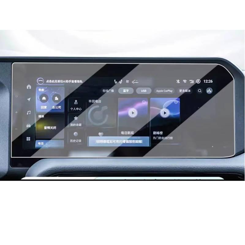 PSRRGZTM Kompatibel Mit Toyota Für Land Für Cruiser Für Prado 2024 LCD-Autoradio GPS-Navigation Gehärtetes Glas Und Displayschutzfolie Für Das Armaturenbrett Bildschirmschutz(GPS) von PSRRGZTM
