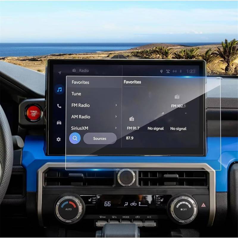 PSRRGZTM Kompatibel Mit Toyota Für Tacoma 2024 LCD-Autoradio 14 Zoll GPS-Navigation PET-Bildschirmschutzfolie 2 Stück Bildschirmschutz von PSRRGZTM