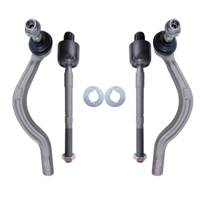 4 stücke Innere Äußere Spurstangenkopf Link Set Kompatibel for Maserati Quattroporte Ghibli M156 M157 2014 2015 2016 673000005 673000006 von PSUYFF