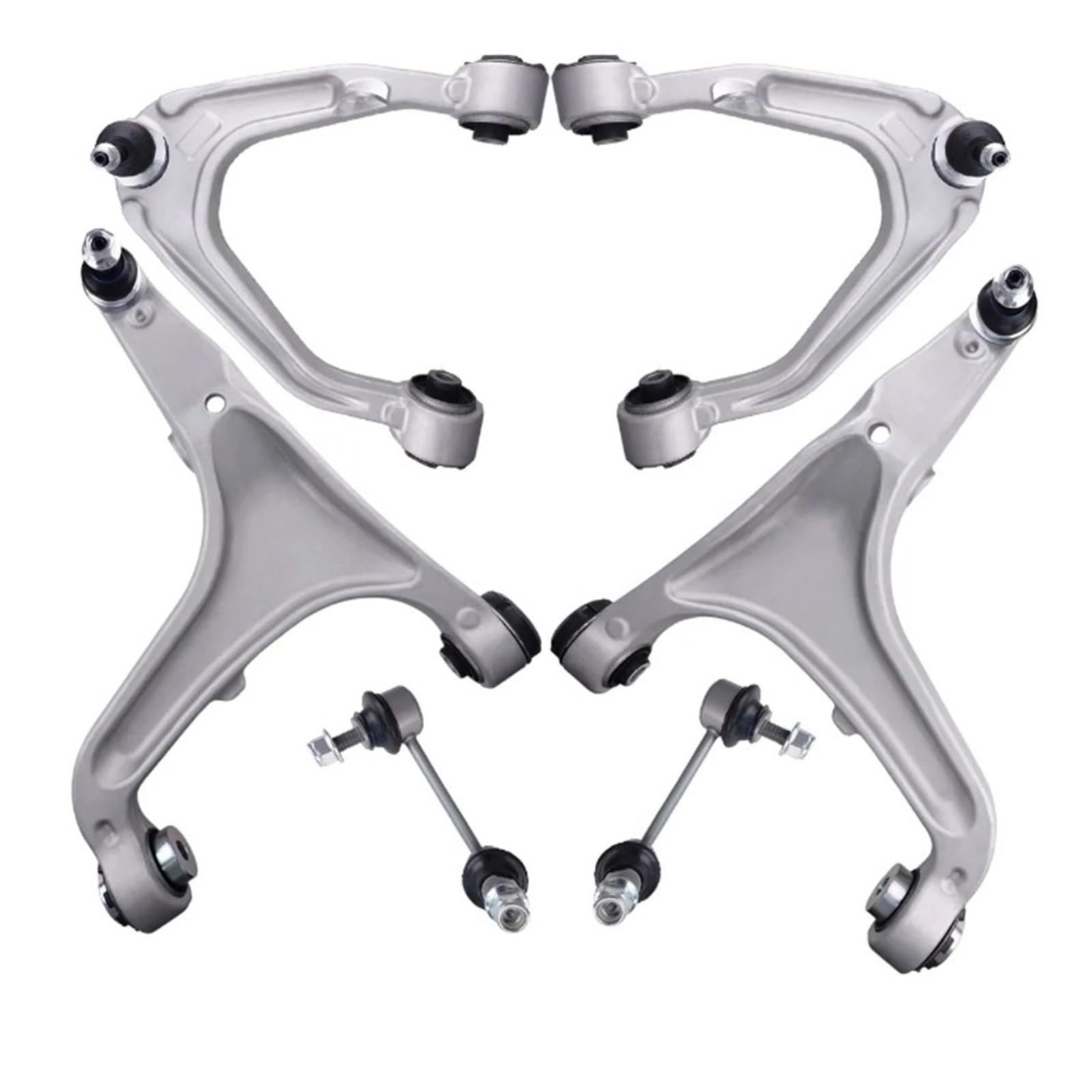 6 stücke Front Upper Lower Arm Kompatibel for Maserati Quattroporte Ghibli M156 M157 2013 2014 2015 2016 2017 2018 2019 2020 von PSUYFF