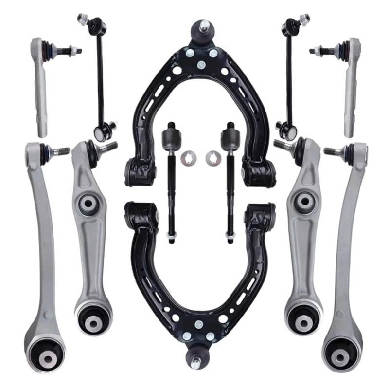 Svenubee Vordere obere untere Querlenker Spurstangenkopf Link 12-teiliges Set Kit Kompatibel for Tesla Model S 2013 2014 2015 2016 2017-2022 von PSUYFF