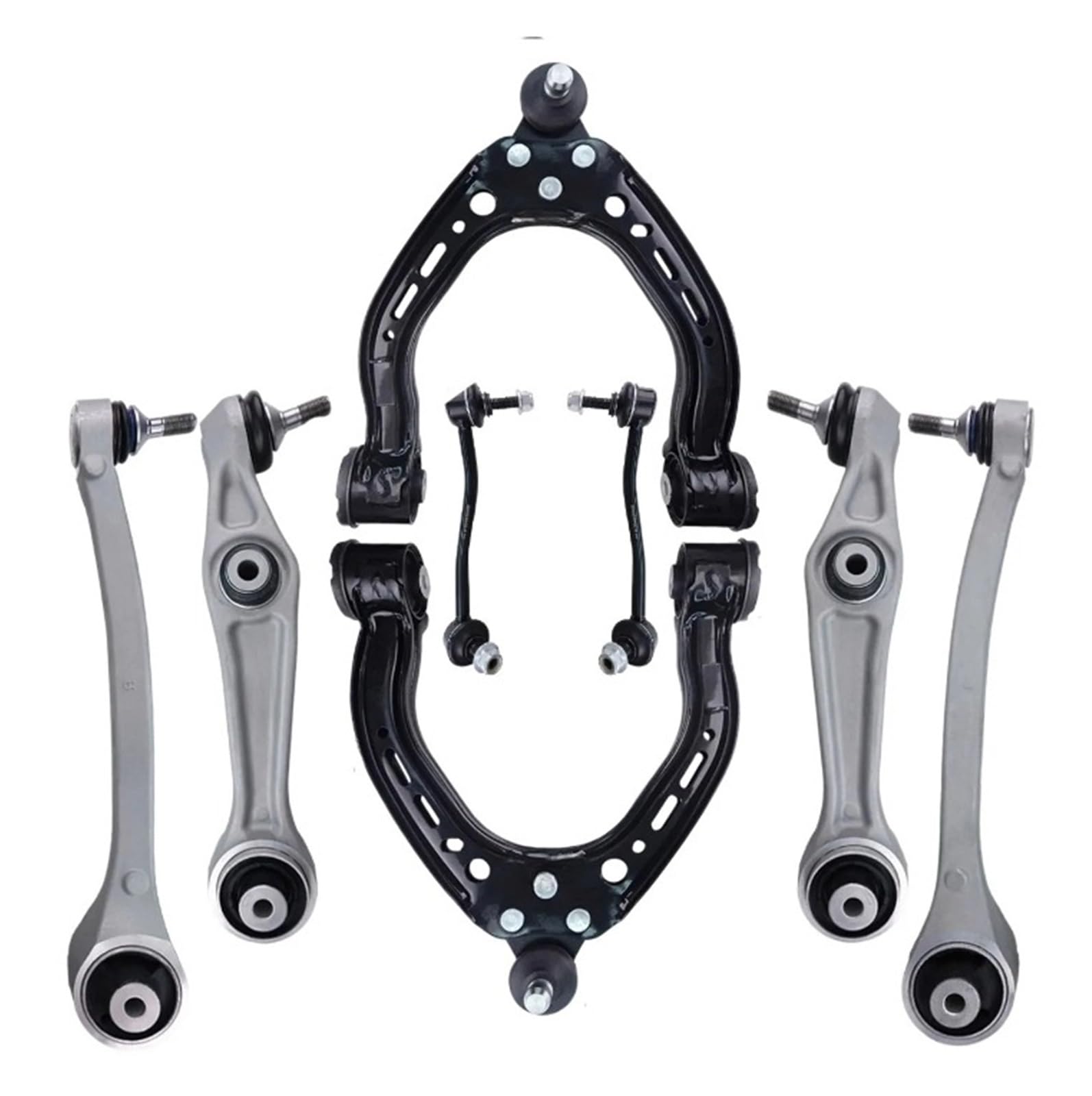 Vorderer oberer unterer Querlenker, Stabilisator-Endglied, 8 Stück, kompatibel mit Tesla Model S 2012 2013 2014 2015 2016 2017 2018 2019 2020 Vorderer oberer unterer Querlenker, Stabilisator-Endglied, 8 Stück, kompatibel mit Tesla Model S 2012 2013 2014 2015 2016 2017 2018 2019 2020 von PSUYFF
