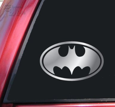 Aufkleber / Autoaufkleber / Sticker / Decal Batman Bat Symbol Vinyl Decal Sticker - Shiny Chrome von PT INDOPEMA