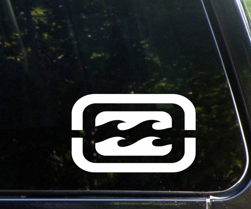 PT INDOPEMA Aufkleber/Autoaufkleber/Sticker/Decal White - Billabong - Car, Truck, Notebook, Vinyl Decal 152 mm von PT INDOPEMA