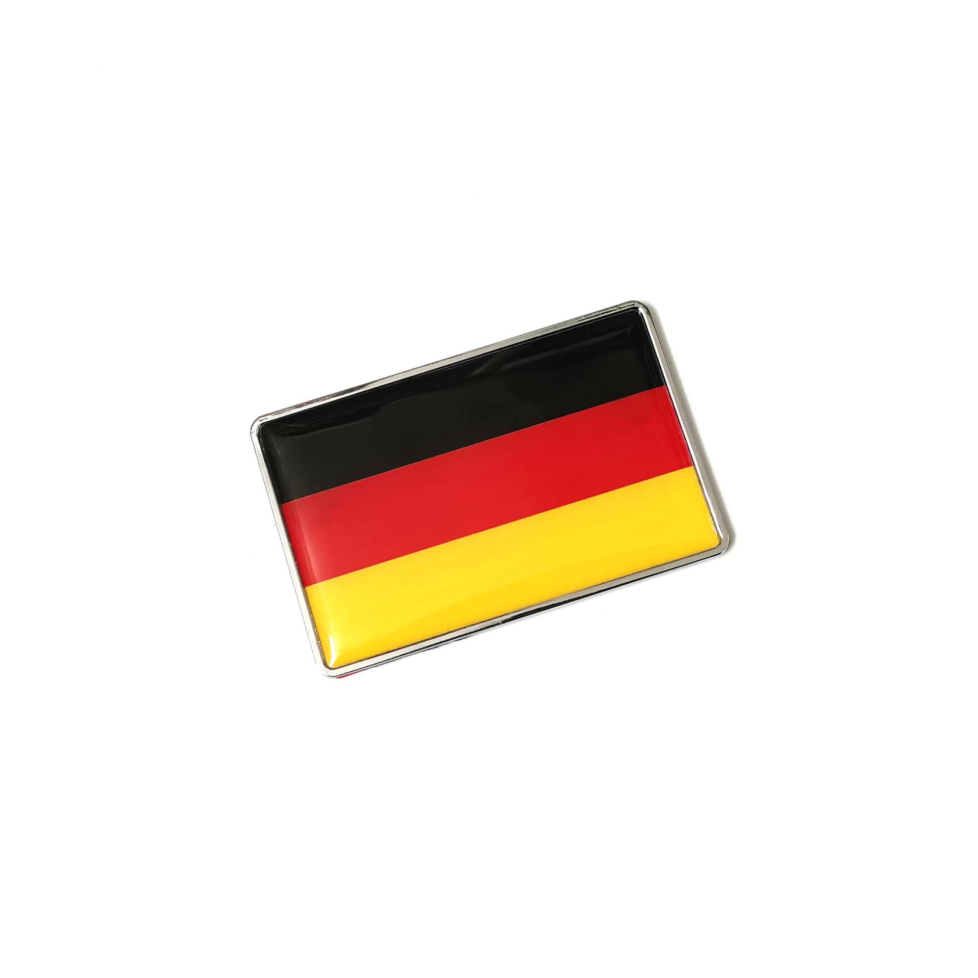 PTDecals 1 STÜCK Metall 3D Deutsche Flagge Emblem Aufkleber Aufkleber DE Deutschland Abzeichen für Fahrzeug Auto Auto Vordere Kotflügel Stoßfänger Seitenfenster Kofferraum Heckklappe 77x50mm PTDecals 1 STÜCK Metall 3D Deutsche Flagge Emblem Aufkleber Aufkleber DE Deutschland Abzeichen für Fahrzeug Auto Auto Vordere Kotflügel Stoßfänger Seitenfenster Kofferraum Heckklappe 77x50mm von PTDecals
