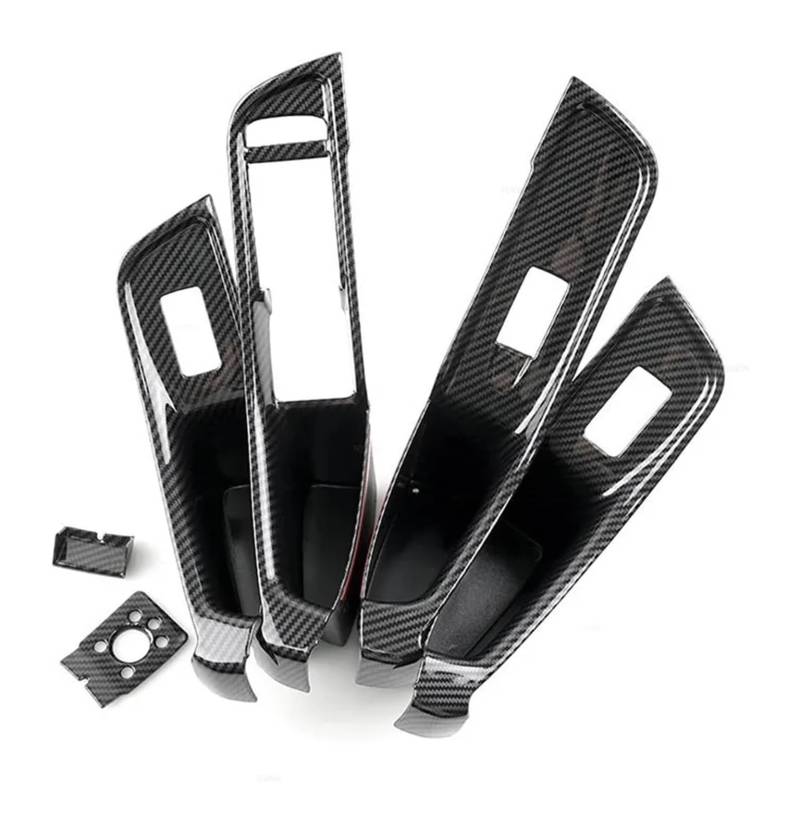 Auto Fensterheberschalter Für A3 8V 2015-2020 Tür-Fenster-Schalter-Taste Rahmen Türen Armlehne Panel Abdeckung Trim Auto Innen Aufkleber Auto Innen LHD von PTGZGFNPAM