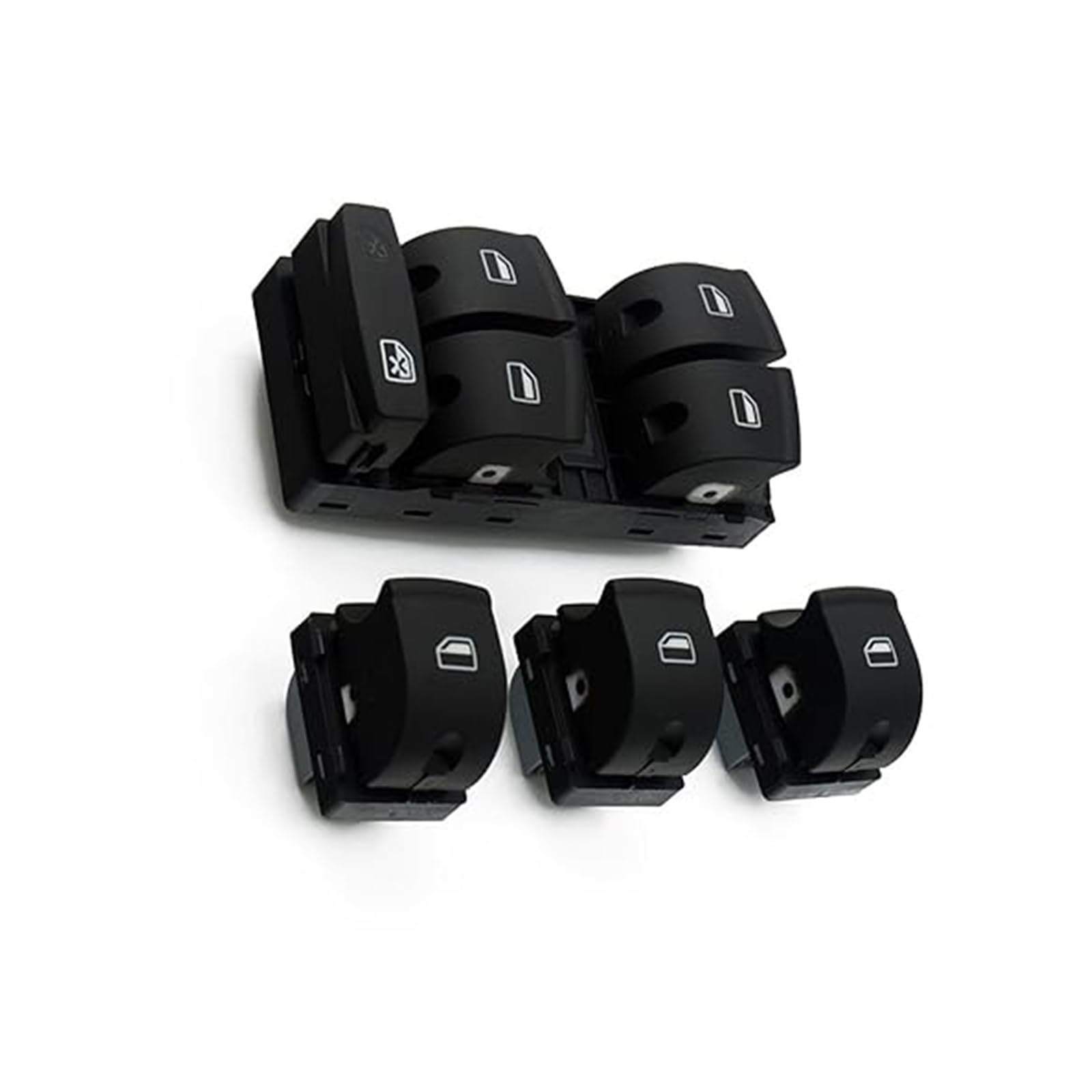 Auto Fensterheberschalter Für A3 A6 S6 C6 Für Allroad Q7 RS6 06-07 4F0 959 851F 4F0959855 Elektrische Fensterheber Master Control Schalter Set(1 Set Carbon Pattern) von PTGZGFNPAM