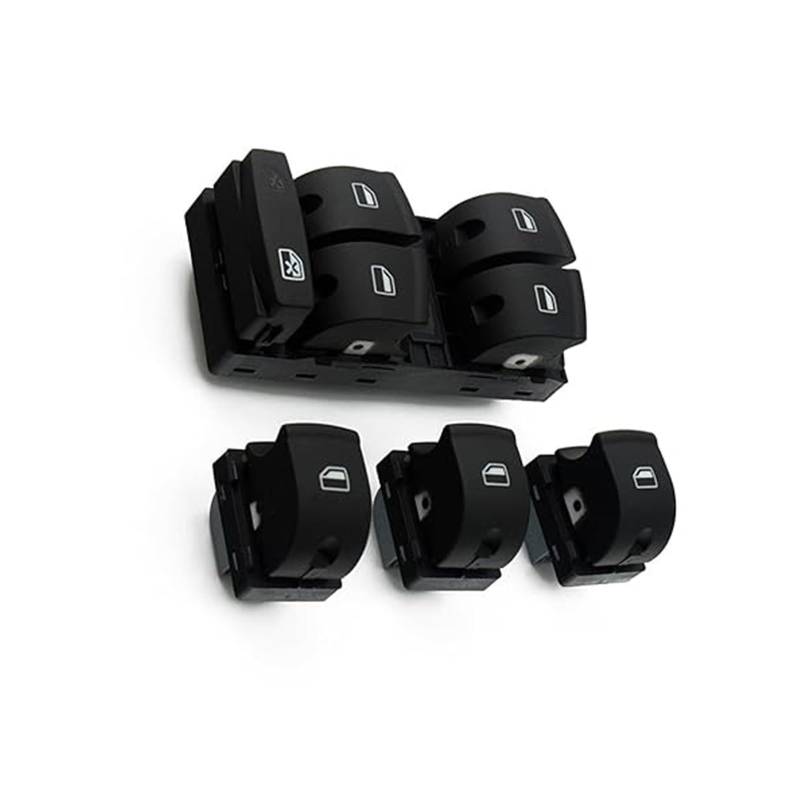 Auto Fensterheberschalter Für A3 A6 S6 C6 Für Allroad Q7 RS6 06-07 4F0 959 851F 4F0959855 Elektrische Fensterheber Master Control Schalter Set(1 Set Carbon Pattern) von PTGZGFNPAM