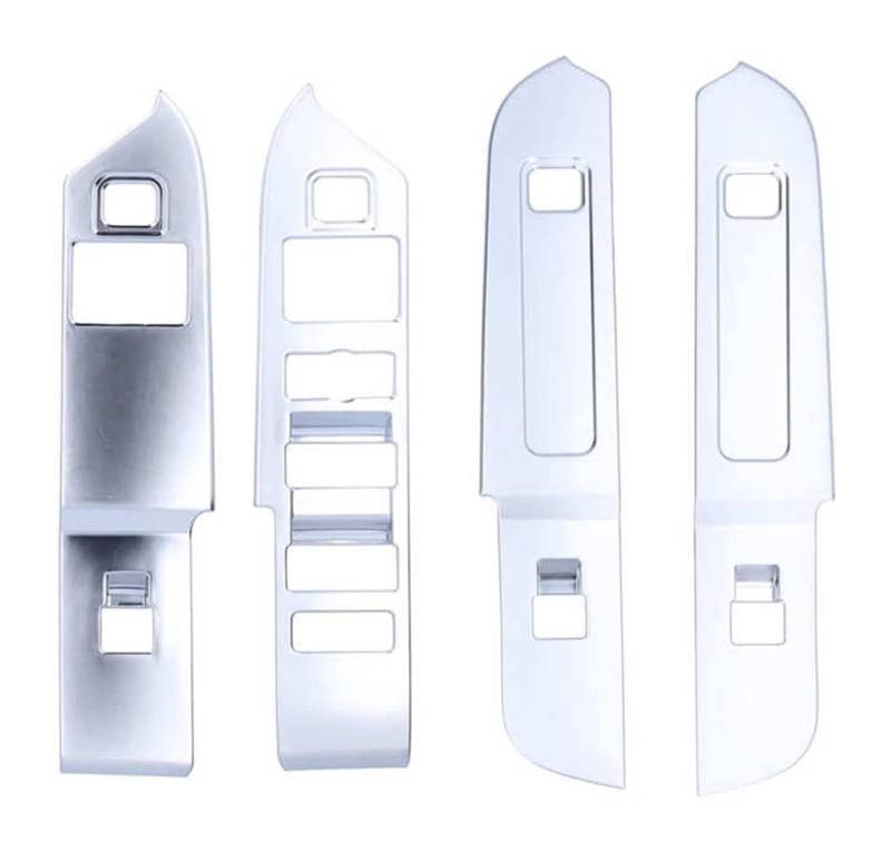 Auto Fensterheberschalter Für Defender 2020-2021 RHD Elektrische Fensterheber Schalter Power Fenster Schalter Fenster Schalter Panel Trim Rahmen Dekoration(Pearl Chrome) von PTGZGFNPAM