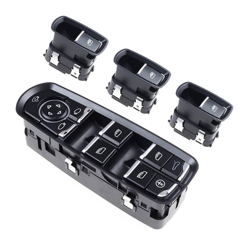 Auto Fensterheberschalter Für Panamera Für Cayenne Für Macan 2011-2017 7PP959855C 7PP959858RDML 7PP959858MDML Auto Push Button Schalter Auto Power Fenster Schalter(With Children Logo Set) von PTGZGFNPAM